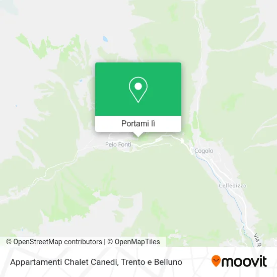 Mappa Appartamenti Chalet Canedi