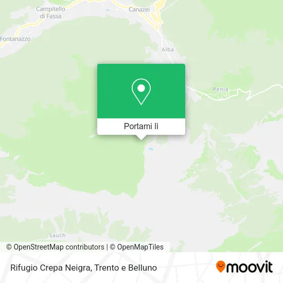 Mappa Rifugio Crepa Neigra