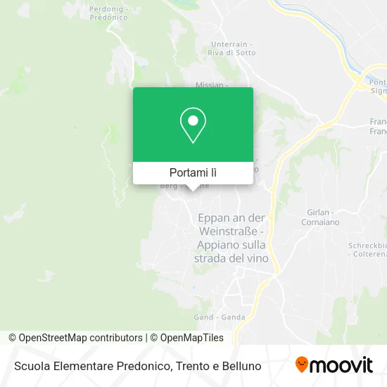 Mappa Scuola Elementare Predonico