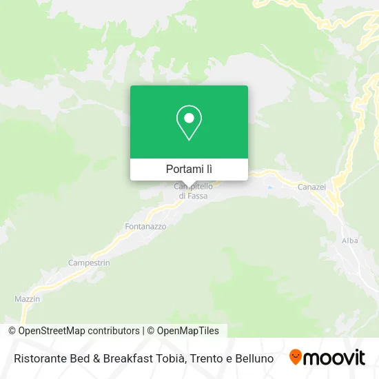 Mappa Ristorante Bed & Breakfast Tobià