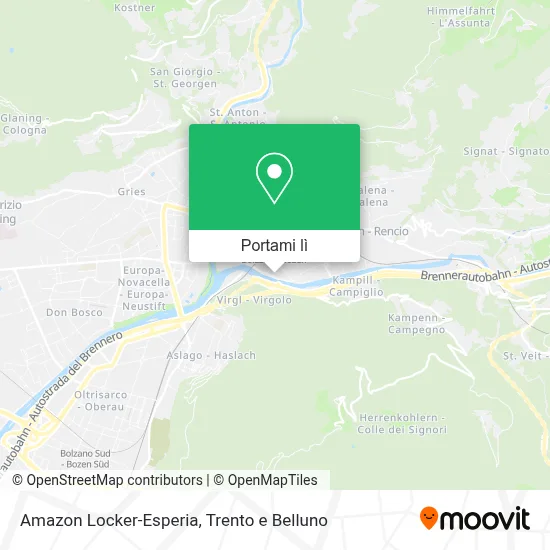 Mappa Amazon Locker-Esperia