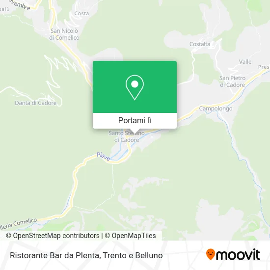 Mappa Ristorante Bar da Plenta