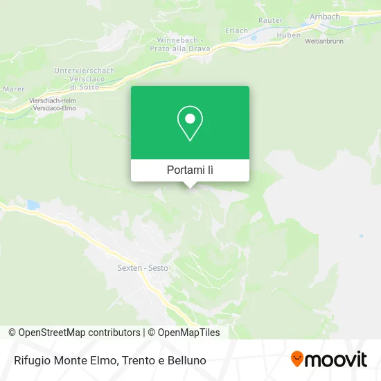 Mappa Rifugio Monte Elmo