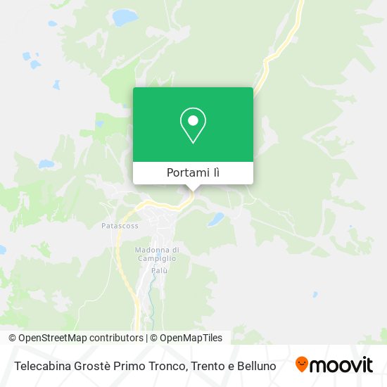 Mappa Telecabina Grostè Primo Tronco