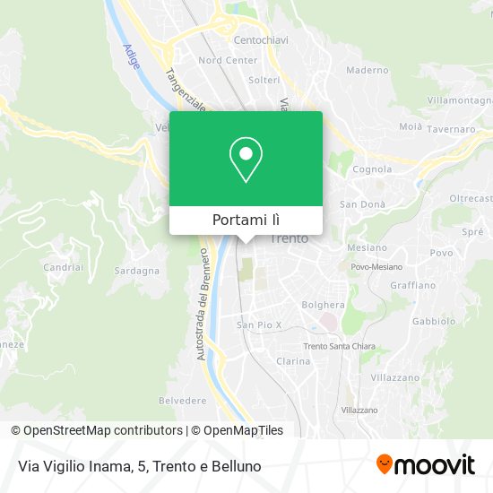 Mappa Via Vigilio Inama, 5