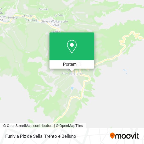 Mappa Funivia Piz de Sella