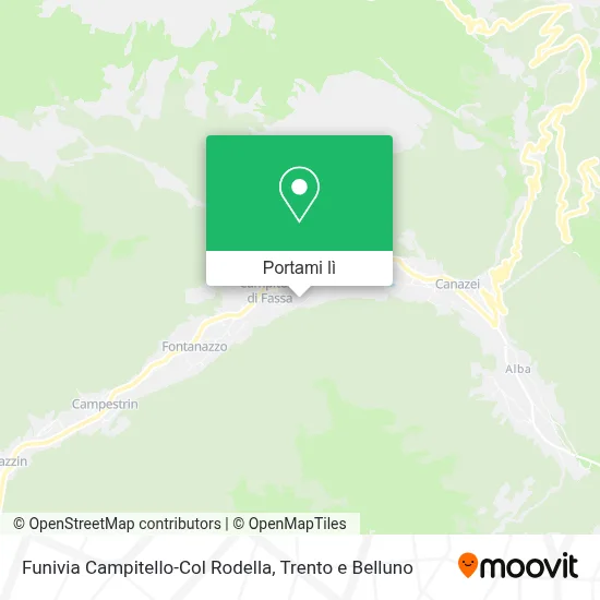 Mappa Funivia Campitello-Col Rodella
