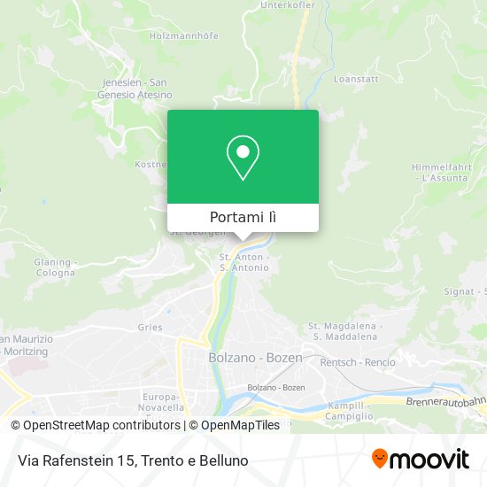 Mappa Via Rafenstein 15