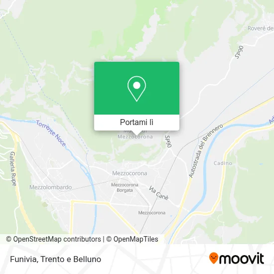 Mappa Funivia