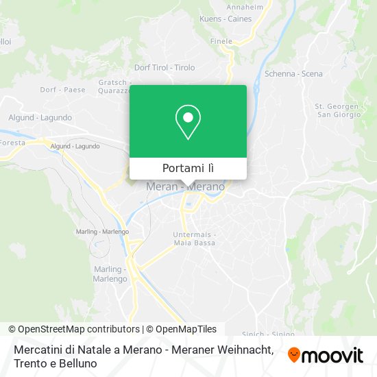 Mappa Mercatini di Natale a Merano - Meraner Weihnacht