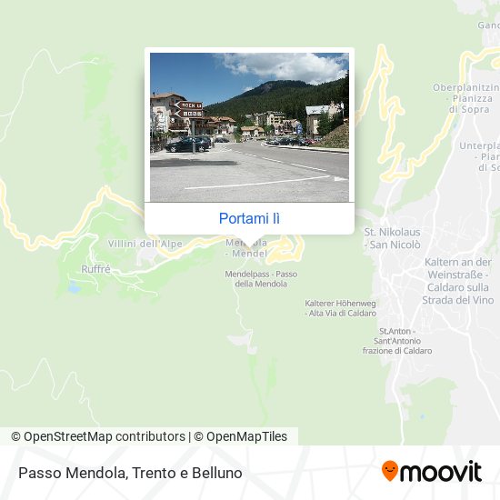 Mappa Passo Mendola