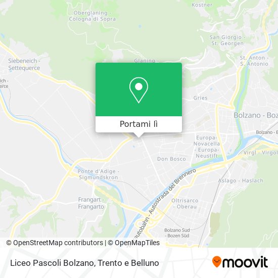 Mappa Liceo Pascoli Bolzano