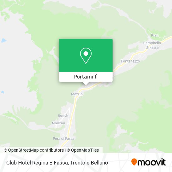 Mappa Club Hotel Regina E Fassa