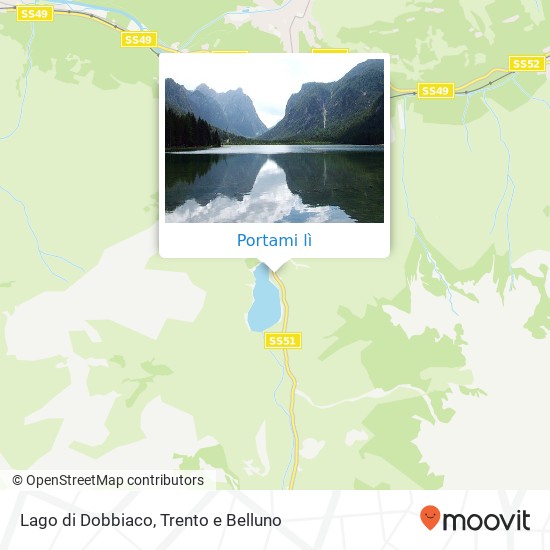 Mappa Lago di Dobbiaco