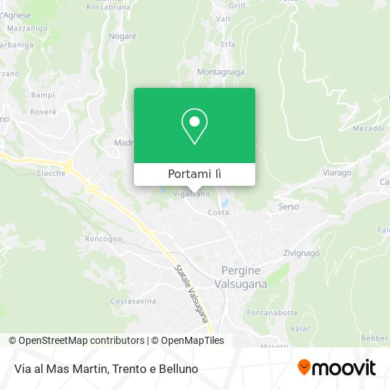 Mappa Via al Mas Martin