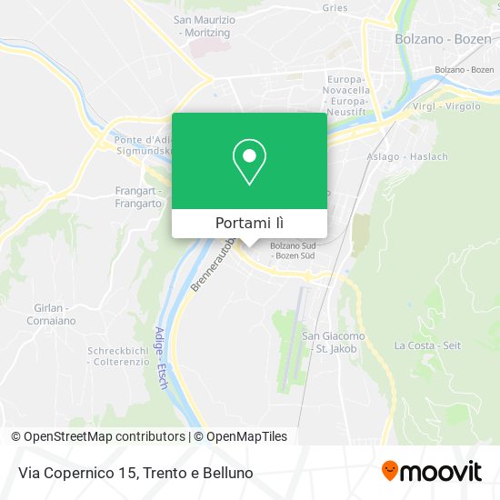 Mappa Via Copernico 15