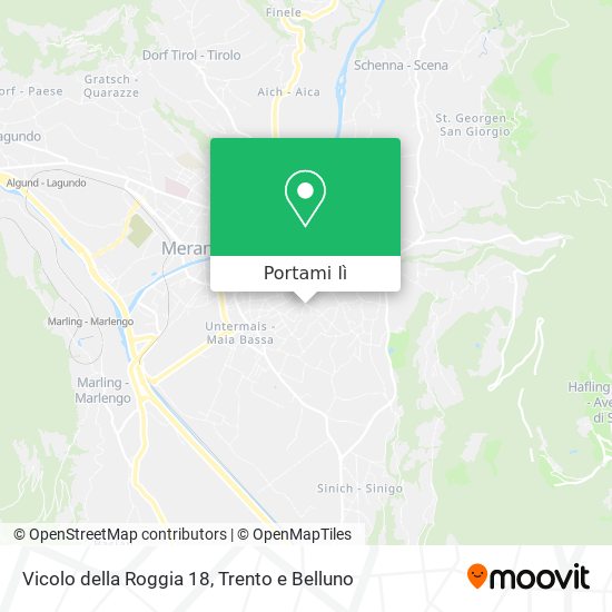 Mappa Vicolo della Roggia 18