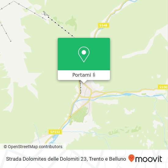 Mappa Strada Dolomites delle Dolomiti 23