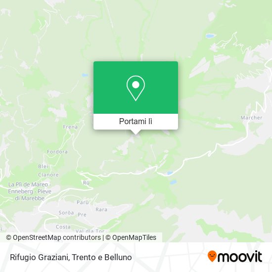 Mappa Rifugio Graziani