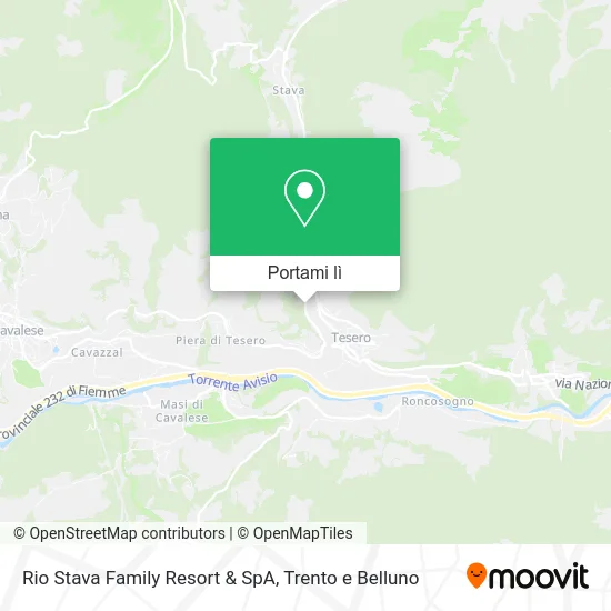 Mappa Rio Stava Family Resort & SpA