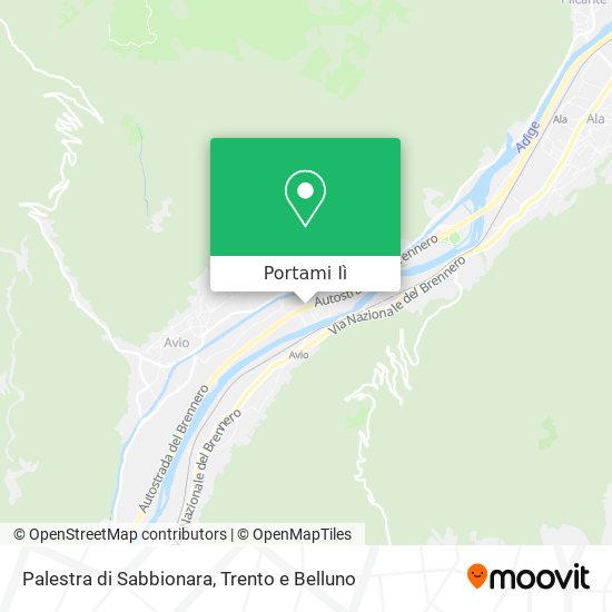 Mappa Palestra di Sabbionara