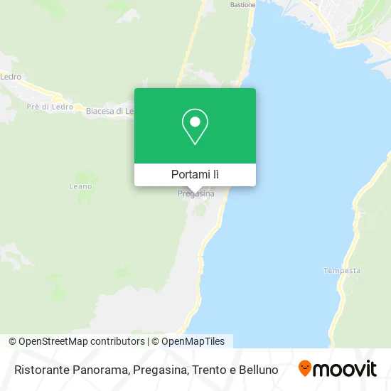 Mappa Ristorante Panorama, Pregasina