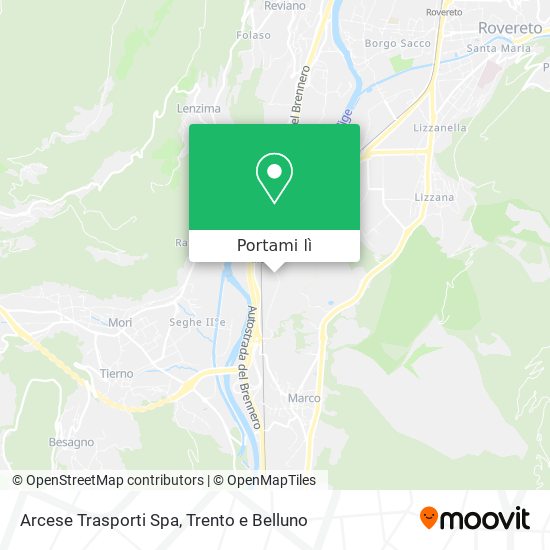Mappa Arcese Trasporti Spa