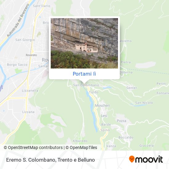 Mappa Eremo S. Colombano