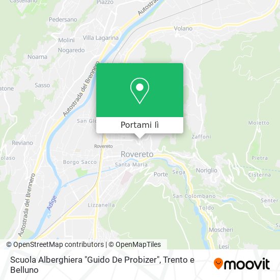 Mappa Scuola Alberghiera "Guido De Probizer"