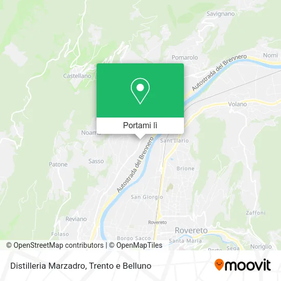 Mappa Distilleria Marzadro