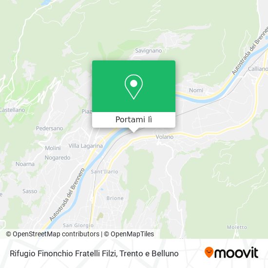 Mappa Rifugio Finonchio Fratelli Filzi