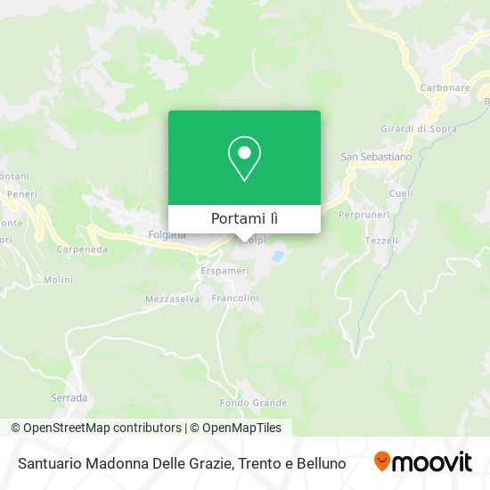 Mappa Santuario Madonna Delle Grazie