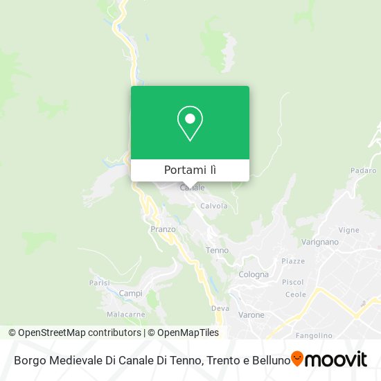 Mappa Borgo Medievale Di Canale Di Tenno