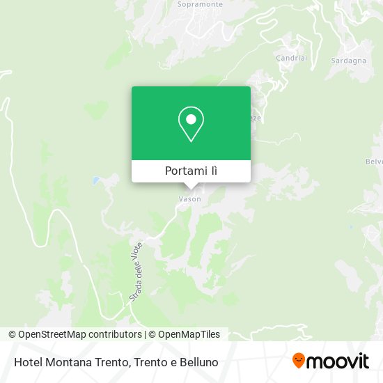 Mappa Hotel Montana Trento