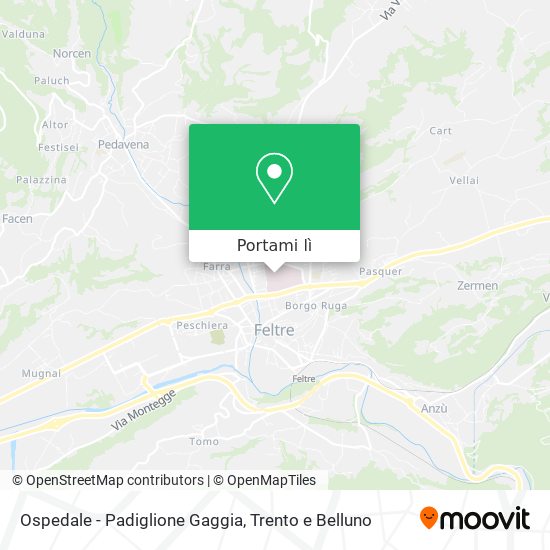 Mappa Ospedale - Padiglione Gaggia