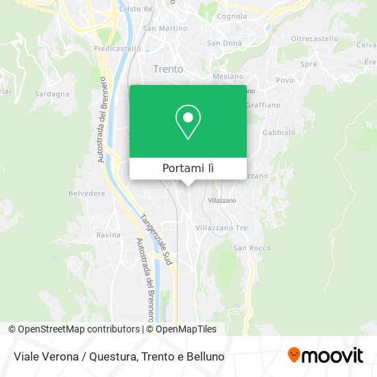 Mappa Viale Verona / Questura