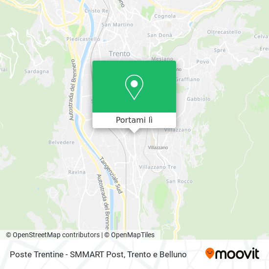 Mappa Poste Trentine - SMMART Post