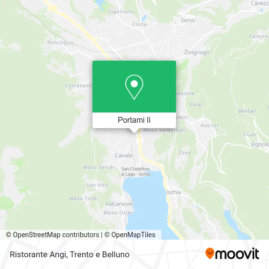 Mappa Ristorante Angi