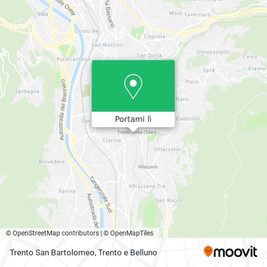 Mappa Trento San Bartolomeo