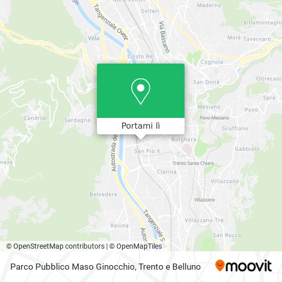 Mappa Parco Pubblico Maso Ginocchio