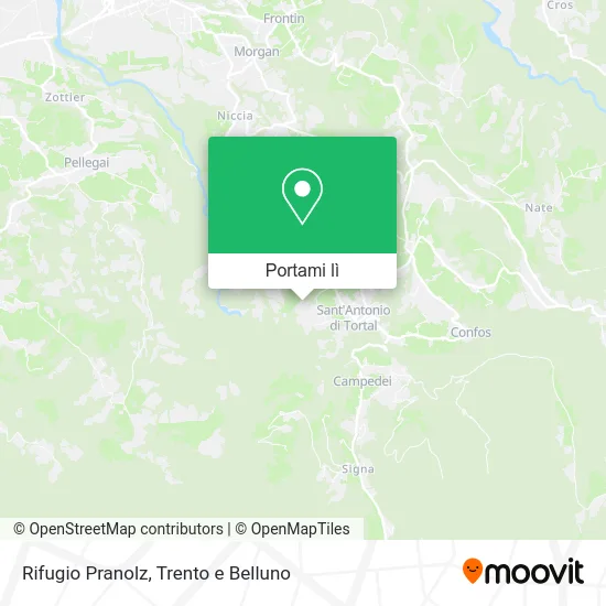 Mappa Rifugio Pranolz