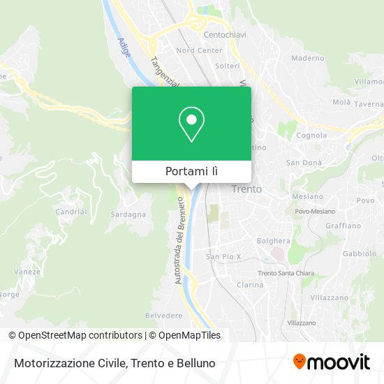 Mappa Motorizzazione Civile