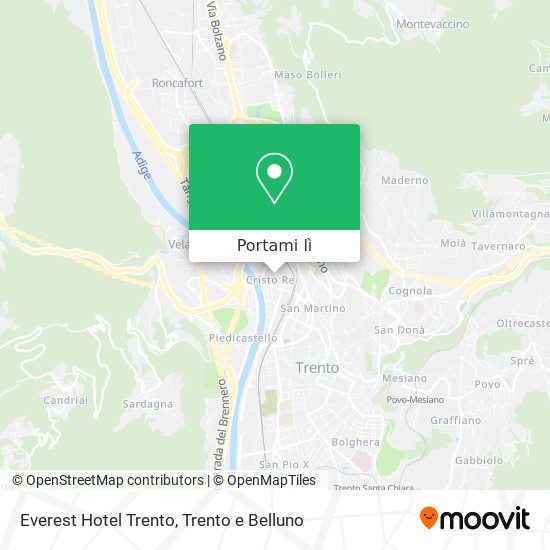 Mappa Everest Hotel Trento