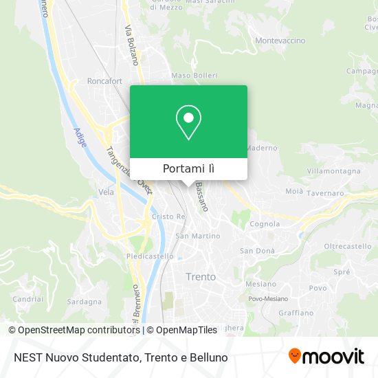 Mappa NEST Nuovo Studentato