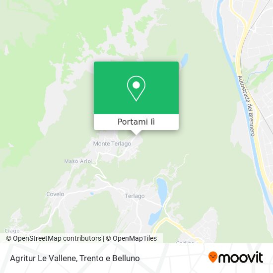 Mappa Agritur Le Vallene