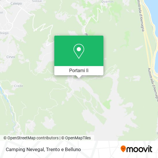 Mappa Camping Nevegal