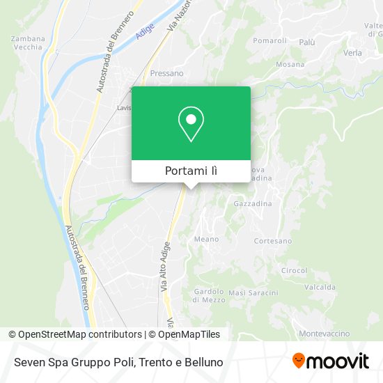 Mappa Seven Spa Gruppo Poli