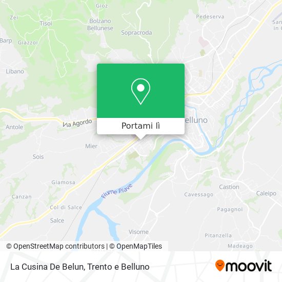 Mappa La Cusina De Belun