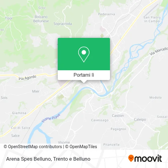 Mappa Arena Spes Belluno