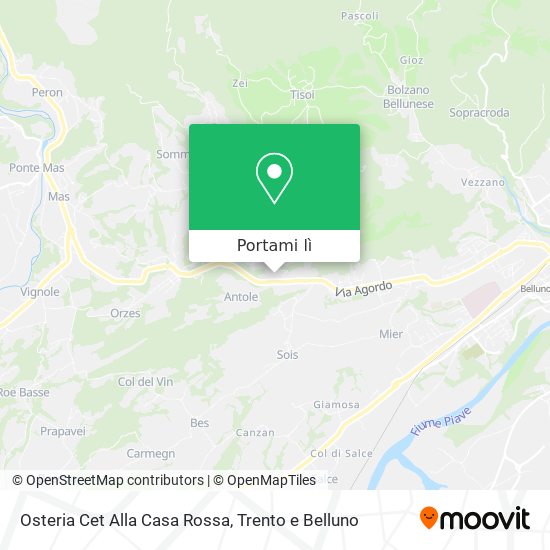 Mappa Osteria Cet Alla Casa Rossa
